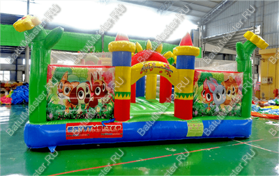 Коммерческий надувной батут "Радужный город 2" 10*6*3 м