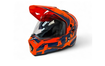 Шлем детский AiM JK802Y Orange/Blue, Y/M