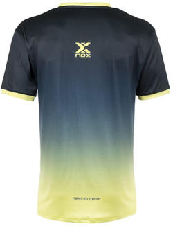 Футболка мужская теннисная NOX Camiseta Hombre Pro Degrade M - azul/lima