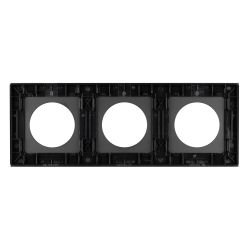 Рамка стеклянная FRM-GLARE-GC-3-BK (Arlight, -) 043839