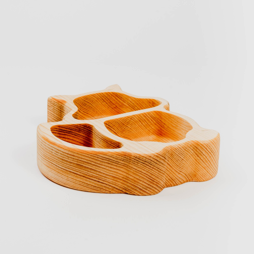 Деревянная менажница "Белочка" из кедра