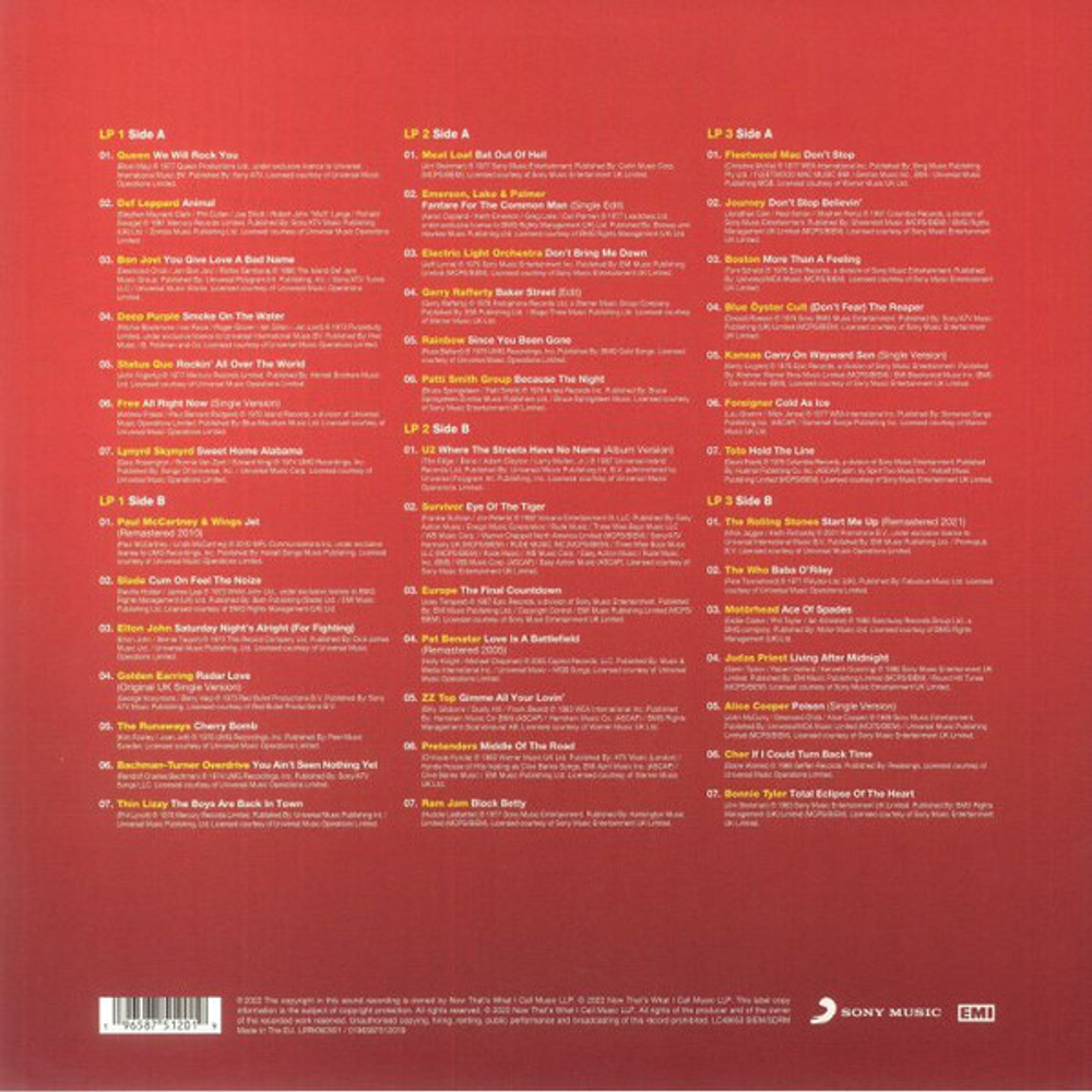Сборник / Now That's What I Call Rock (3LP)