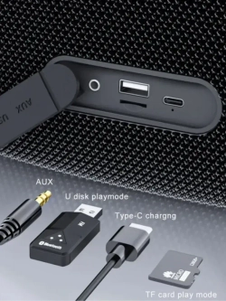 Портативная колонка A6 Max, 80Вт, черный