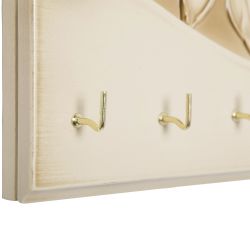 Полка-ключница Терра Бранч Айвори Мраморное Золото