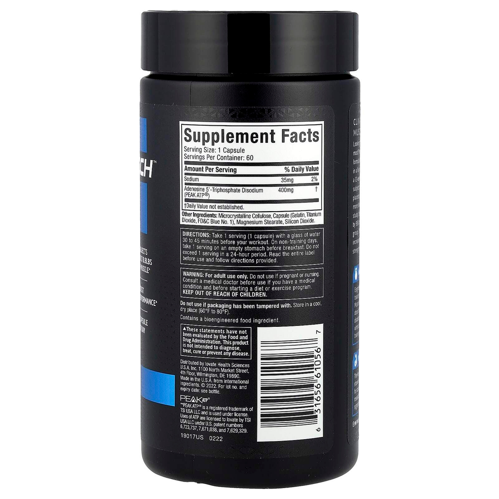 MuscleTech, Platinum Muscle Builder, 400 мг, 60 капсул с быстрым высвобождением