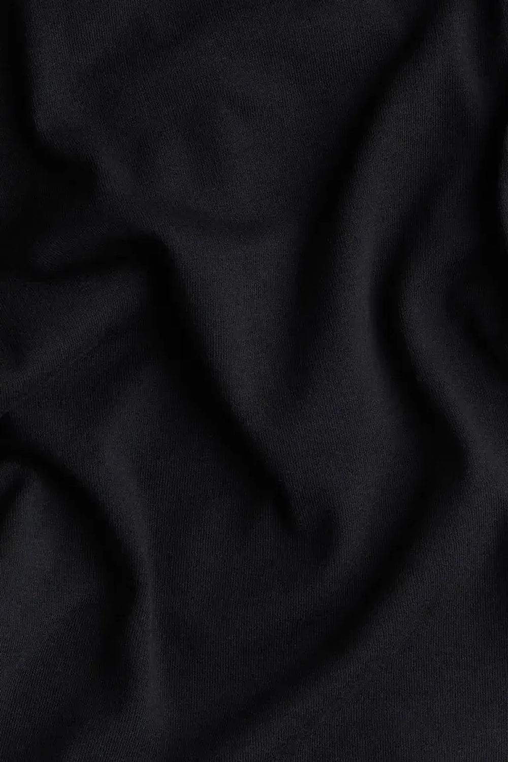 H&M Топ с V-образным вырезом в рубчик, черный