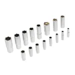 Набор инструментов, 1/2", 1/4", CrV, S2, пластиковый кейс, 109 предметов Denzel