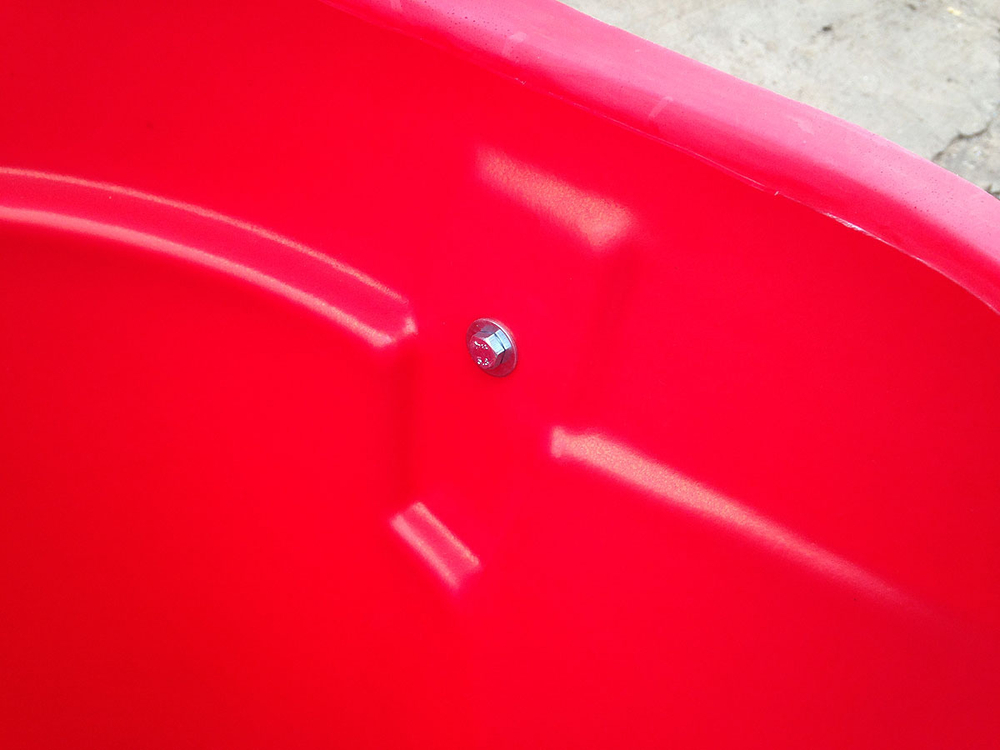 Приёмная секция мусоросброса «Профи» Полимер-Групп(750x750x1200см;9кг;красный) - арт.559334