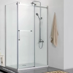 Душевой уголок Azario Vancouver 120x80 стекло прозрачное/профиль хром правый