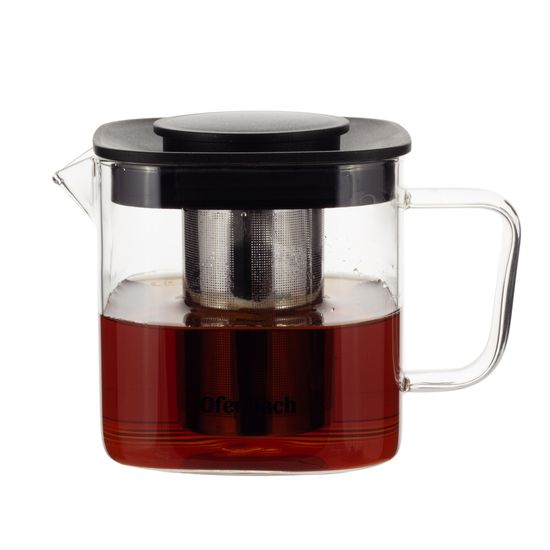 Стеклянный заварочный чайник 1 л. Ofenbach NB 100611M с ситечком