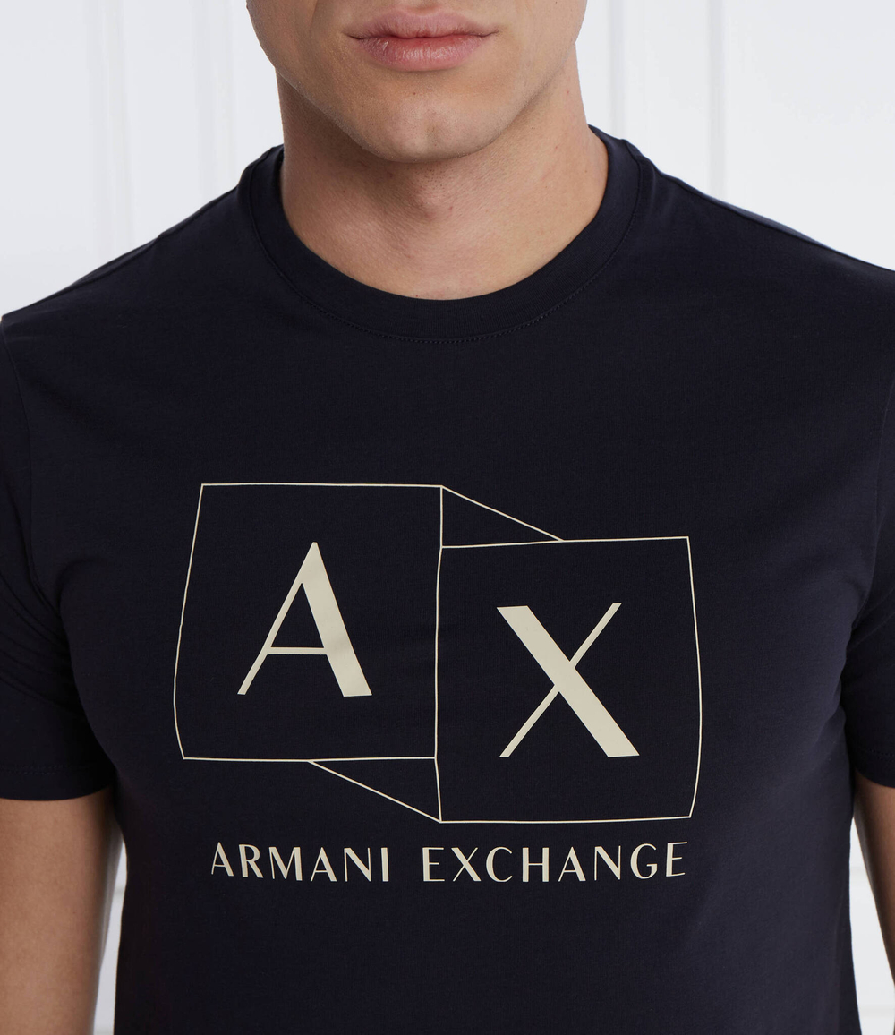 Футболка Armani Exchange - темно-синий(3DZTAD ZJ9AZ)