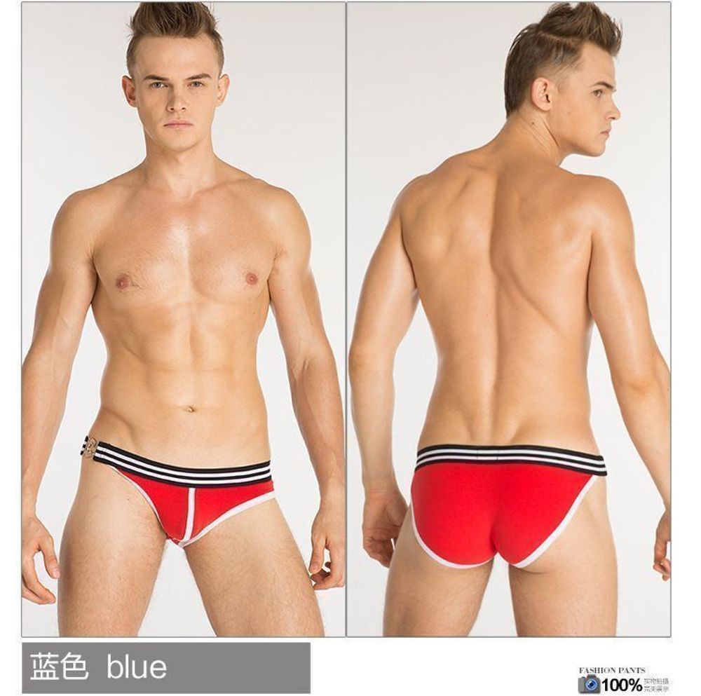 Мужские трусы слипы красные MBOER