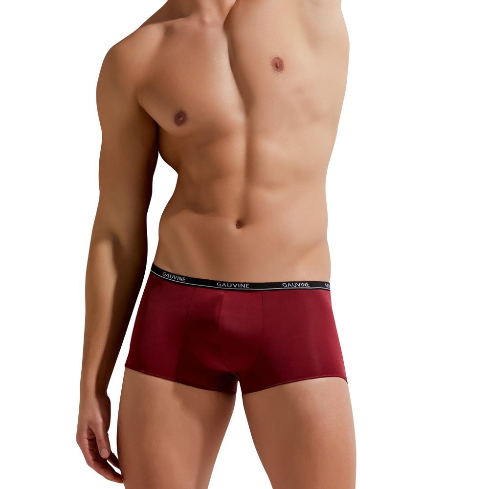 Мужские трусы боксеры бордовые GAUVINE 3018