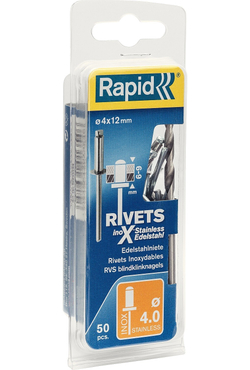 RAPID 4.0 х 12 мм, 50 шт, нержавеющая заклепка (5000394)