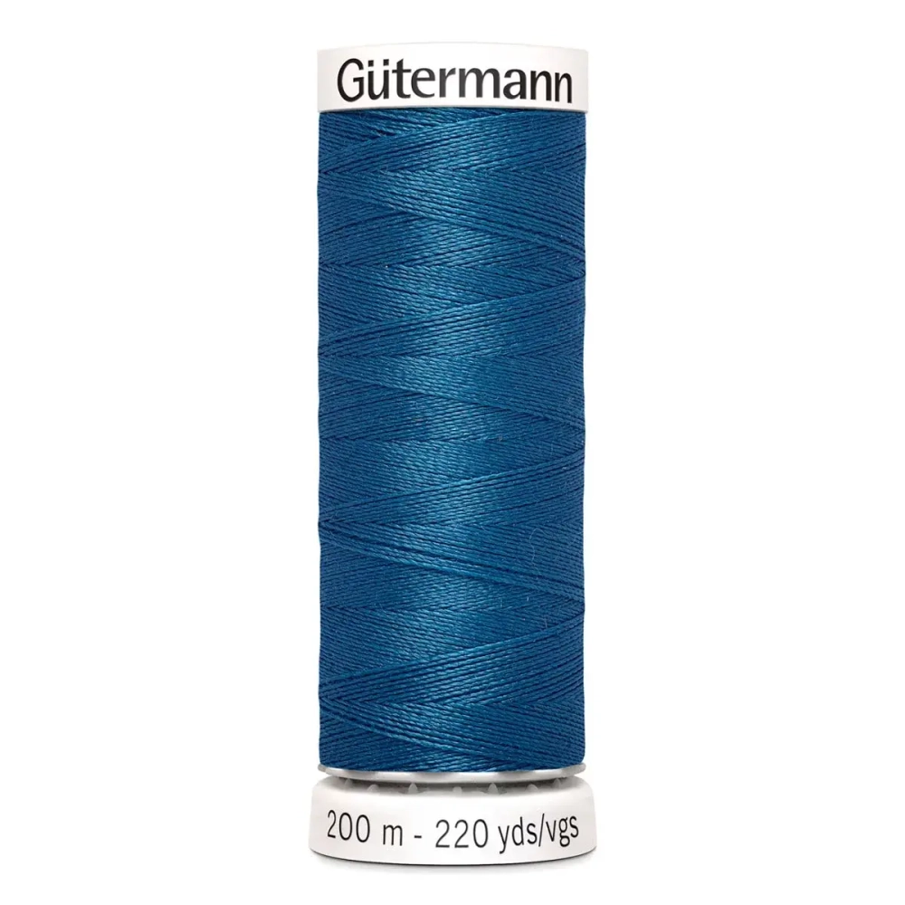 Нить Sew-All 200 м, Gutermann, 966 св.синяя бирюза
