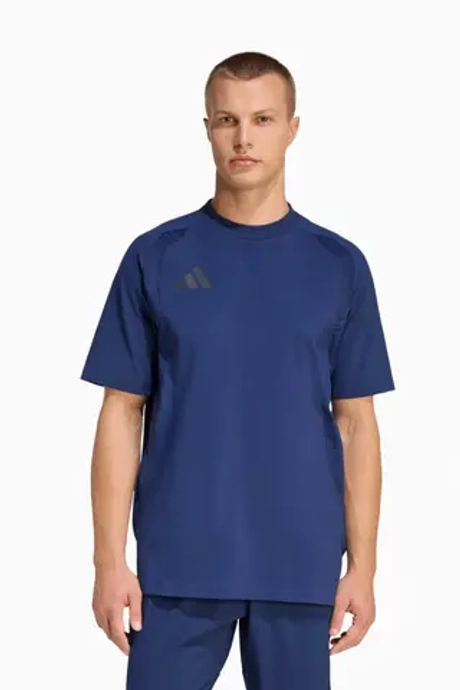 Футболка adidas Tiro Travel Tee - темно-синий
