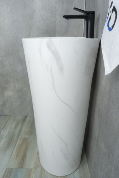 Раковина Gid Nb131ws 81111 накладная под камень матовый 40x40x84