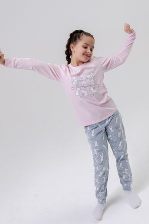 Пижама с брюками для девочки Зайки милашки