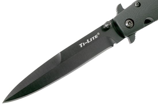 Складной нож Cold Steel 26C4 Ti-Lite 4 G10 Handle c клинком из стали CPM-S35VN, рукоять G10