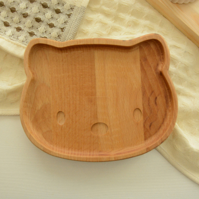 Тарелка, менажница из бука, Hello Kitty