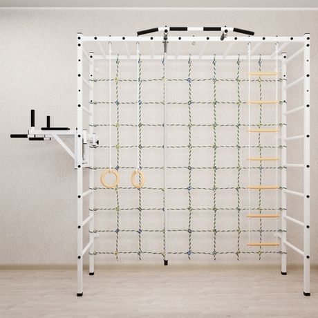 Спортивный комплекс Sv Sport П 4030 (Турник/Брусья/Канат/Кольца/Лестница/Сетка)