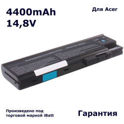 Аккумулятор iBatt 4400mAh, для Aspire 1690 3000 TravelMate 2300 1642ZWL1640Z 1650 2310 1640 5000 3630 1642WL1652WLMI