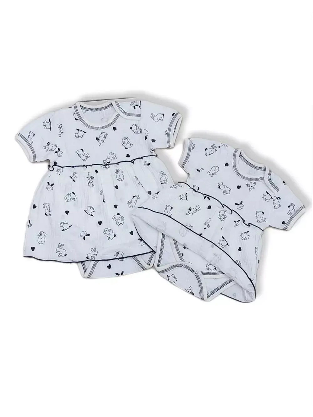 Платье-боди муслин для девочки .