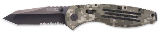 Складной нож SOG Мод. AEGIS TANTO DIGI CAMO BLACK 97023