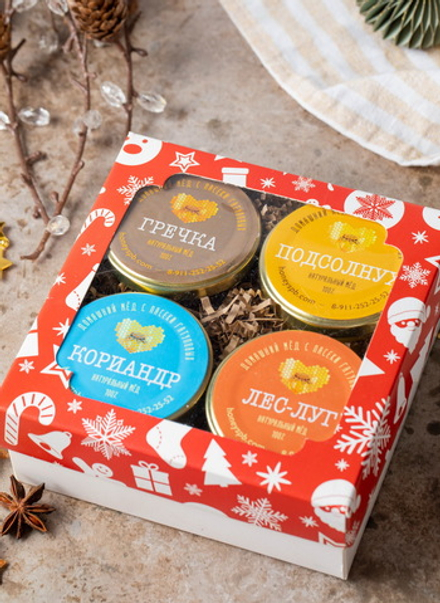 Набор №85 "4 вида мёда по 140гр"