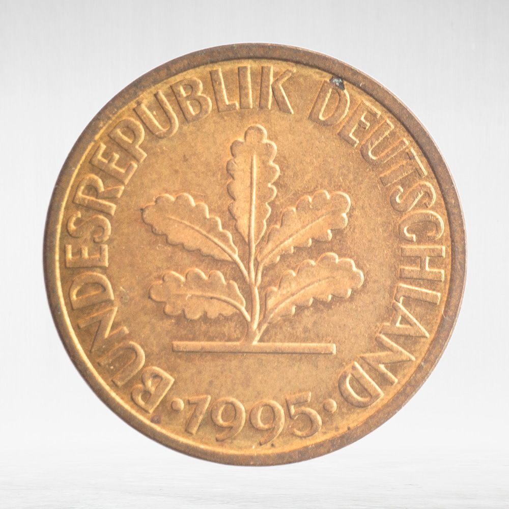 Germany, 10 Pfennigs, 1995, (Munich Mint - "D"), VF
