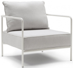 Кресло лаунж c подушкой Scab Design Flap, лен, белый