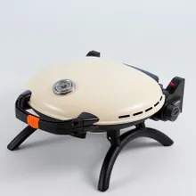 Портативный газовый гриль O-Grill 700T bicolor black-cream + адаптер А, 1 горелка