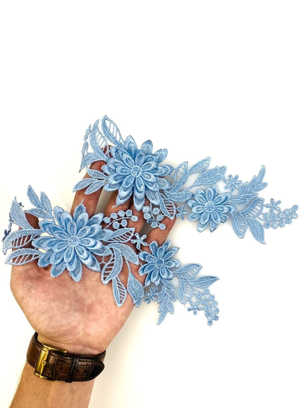 Патч голубой 26*8 см