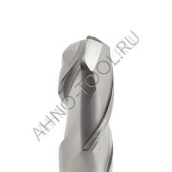 Фреза твердосплавная сферическая  8мм (L=60, l=16, хв=6) Z2 35° по алюминию и цвет.металлам BRAL-2B-