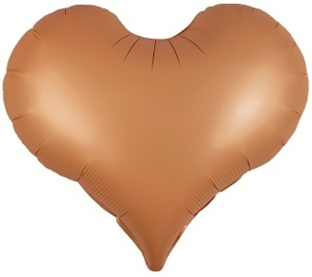 К 22" Сердце матовый Бронзовый 50 см.