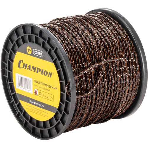 Леска CHAMPION Hurricane saw twist 3,7*117 м (зубчатая витая)+нож   C7093