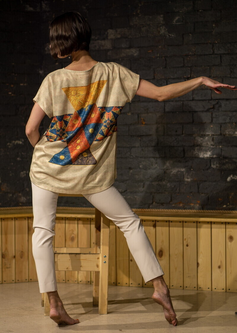 Футболка "Каббала", по мотивам иллюстраций из каббалистического трактата Жана Тено, 16 век.