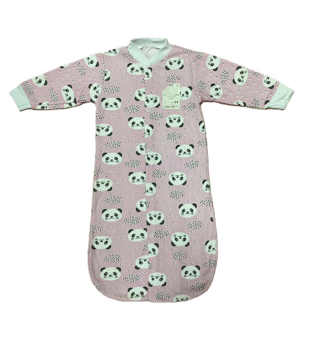 Спальный мешочек из футера на кнопках (100% хлопок с начесом) на рост 68 см, цвета в ассортименте