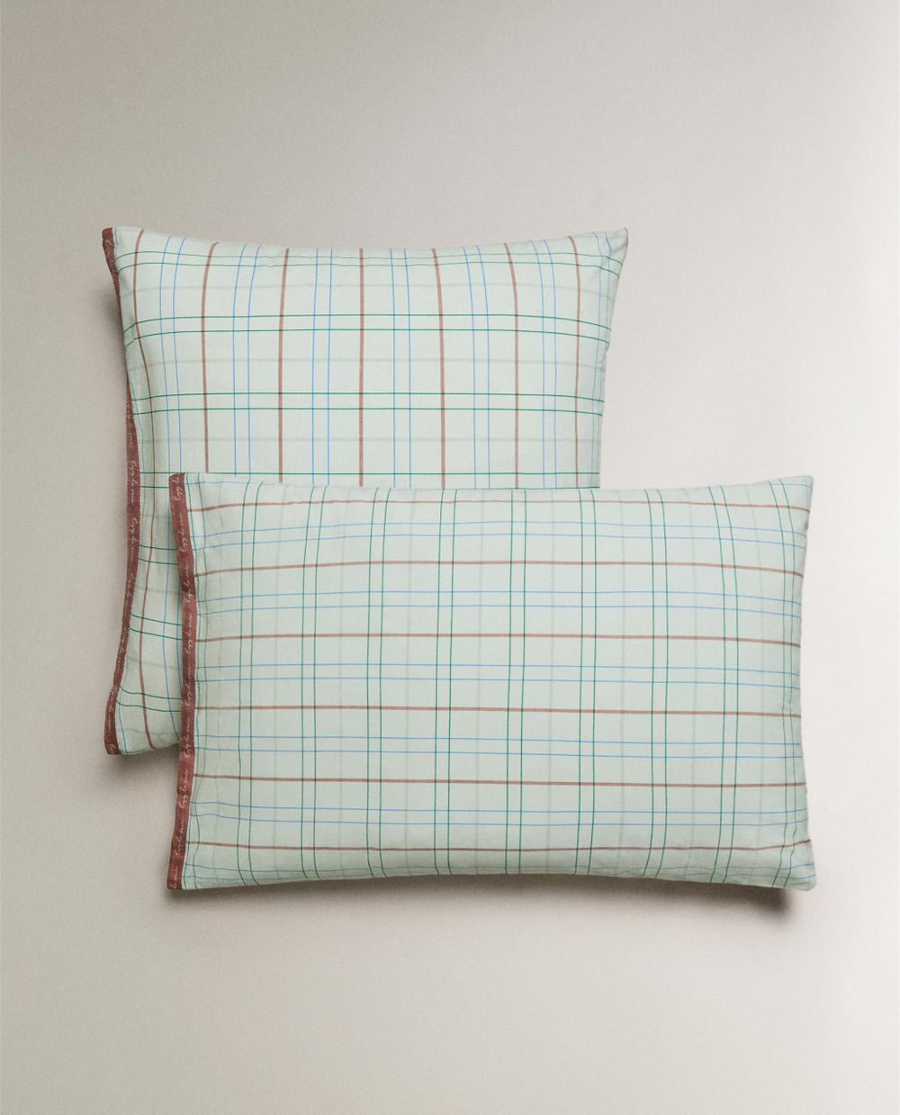 Наволочка Zara Home, хлопок 100%, в клетку, 1611/091