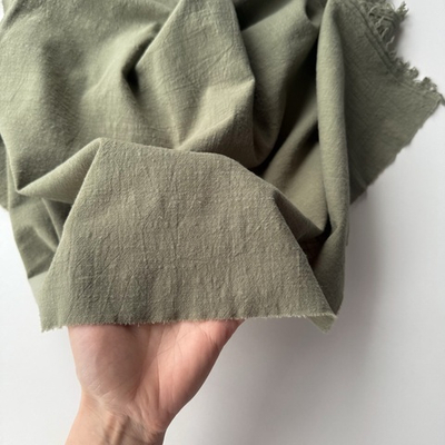 Хлопок "под Лён" Светлая оливка