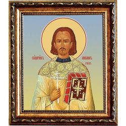 Михаил Гусев священномученик пресвитер. Икона на холсте.