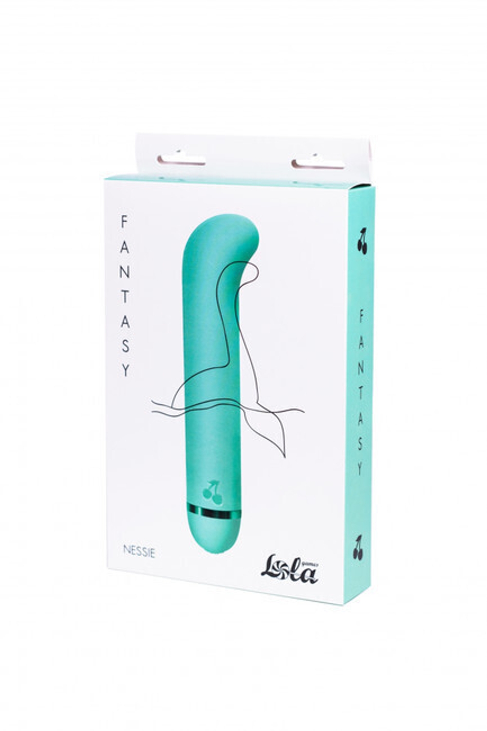 Изогнутый вибратор для G-стимуляции Fantasy Nessie (20 режимов) (Цвет: светло-мятный)