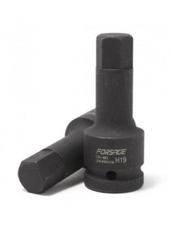 Головка-бита 6-гранная ударная, 24мм 3/4''(L-100мм) Forsage F-2649024