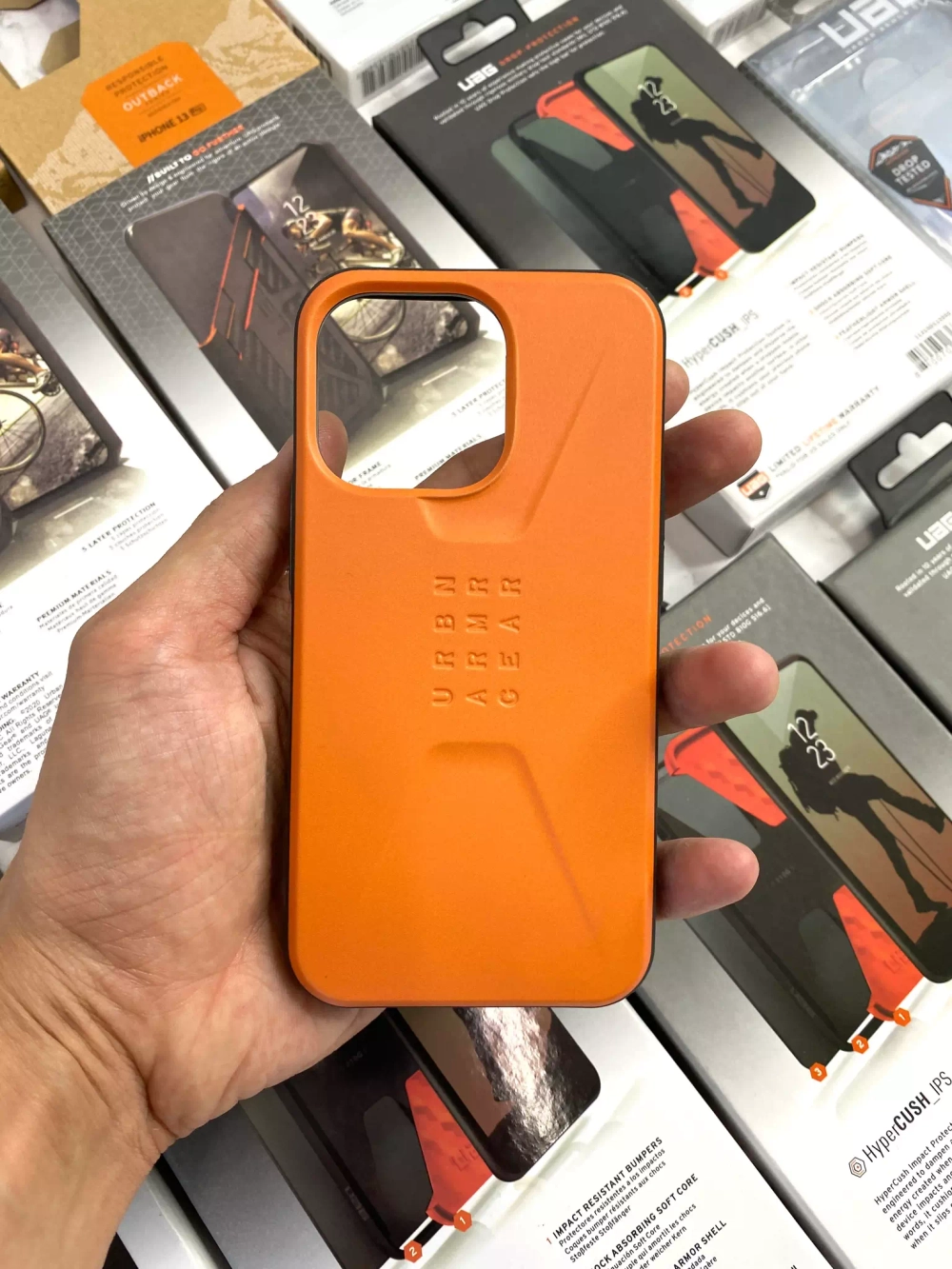 Чехол URBN ARMR UAG (копия premium) в коробке. Оранжевый
