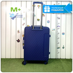 Средний чемодан Mironpan Model 74, Темно-синий, с расширителем