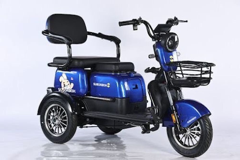 Электроскутер SUBORBOX X3 1000W (60V/23Ah) - Синий фото №1