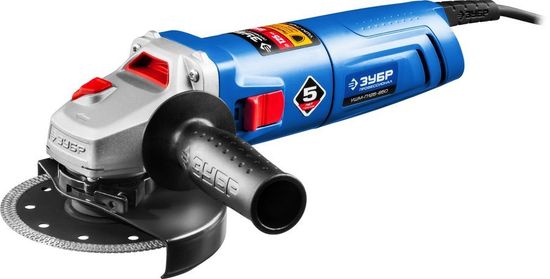 Углошлифовальная машина ЗУБР УШМ-П125-850 850 Вт, 125мм Профессионал