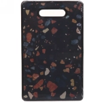 Доска разделочная пластиковая «Stone» 23*37*1см Крошка темная, прямоугольная