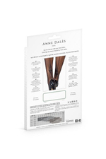 Чулки в мелкую сетку со швом на силиконовой резинке hold-up stocking denise T4 (noir/черные) (Цвет: черный)