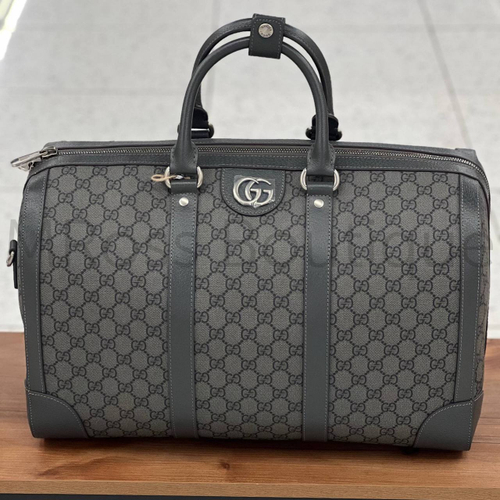 Мужская дорожная сумка Gucci Ophidia Duffle Bag Large серого цвета
